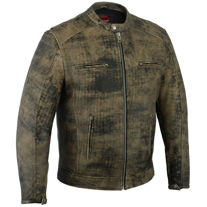 RC736 Men's Antique Brown Cruiser Jacket