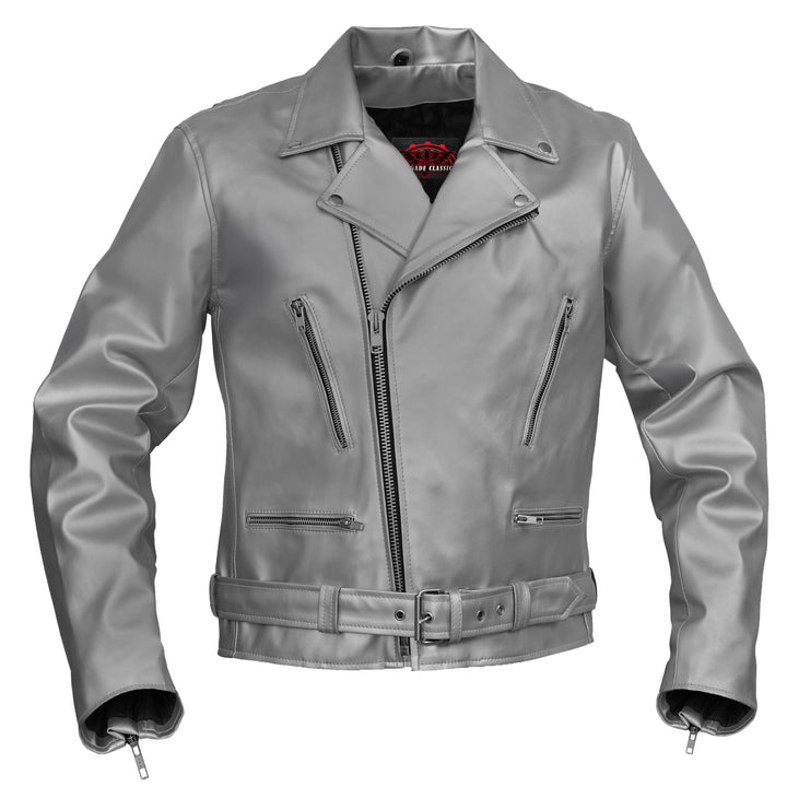 Sinister – Men’s Faux Leather Motorcycle Jacket