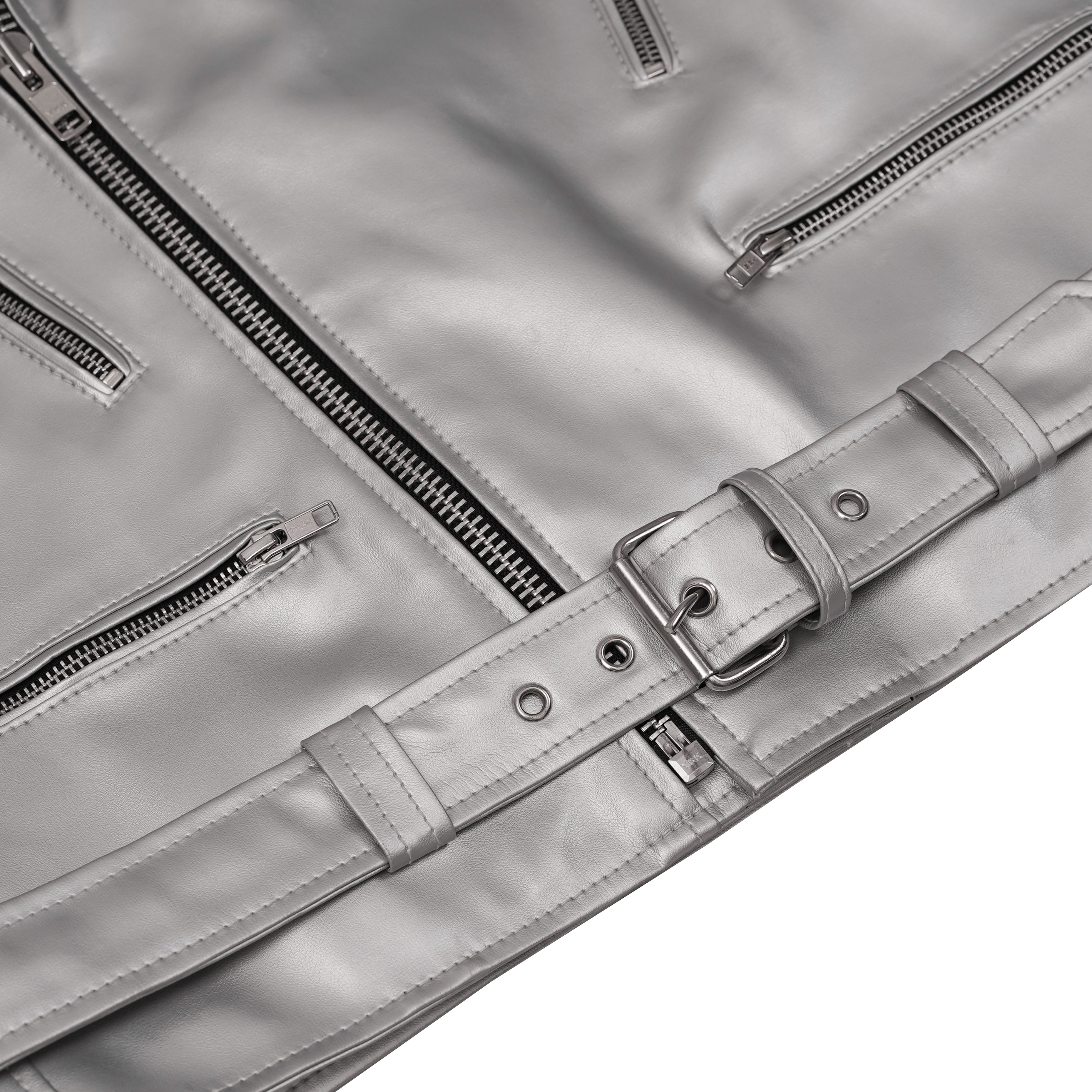 Sinister – Men’s Faux Leather Motorcycle Jacket