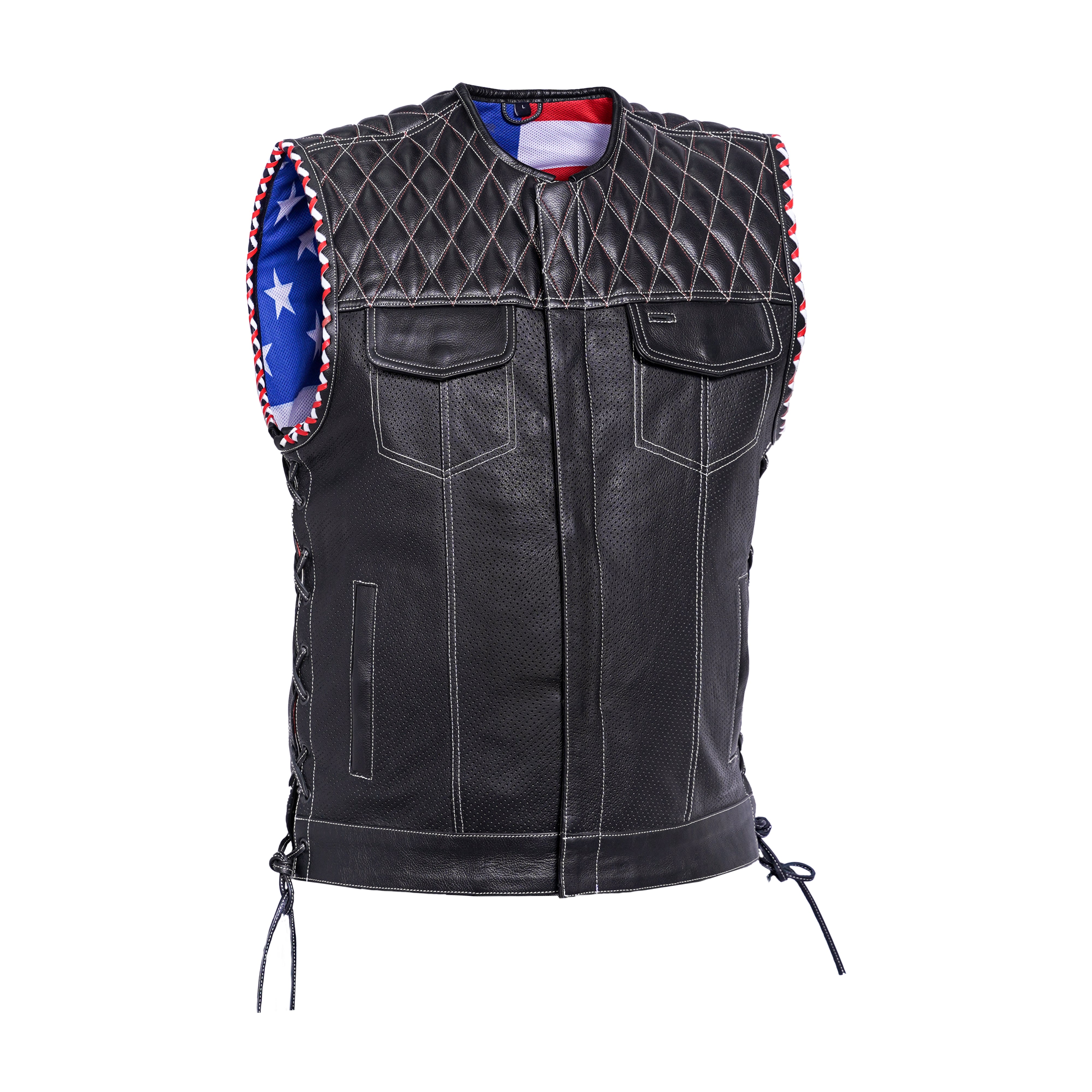 Star Shield - Men's Leather Vest