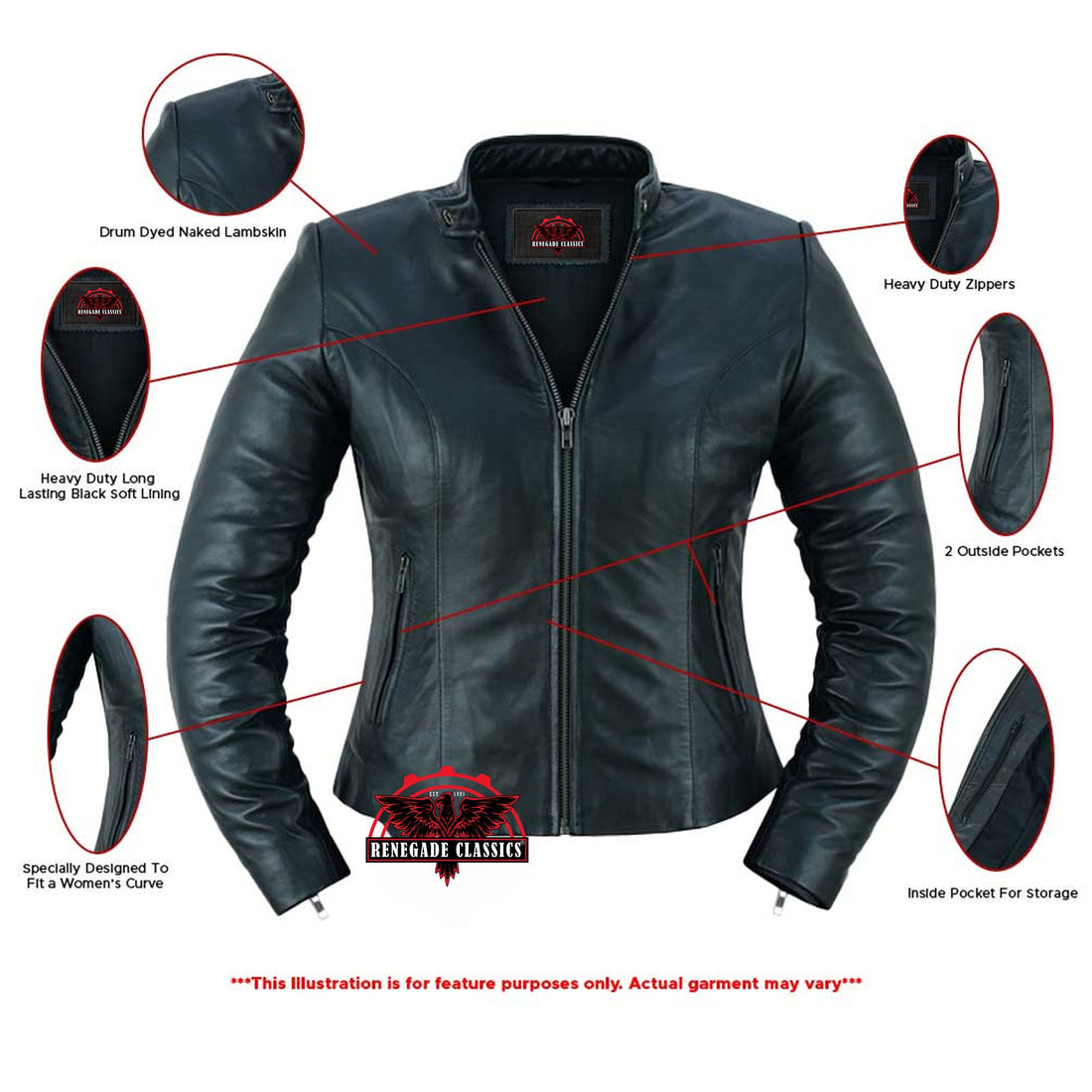 RC843 Women's Stylish Lightweight Jacket