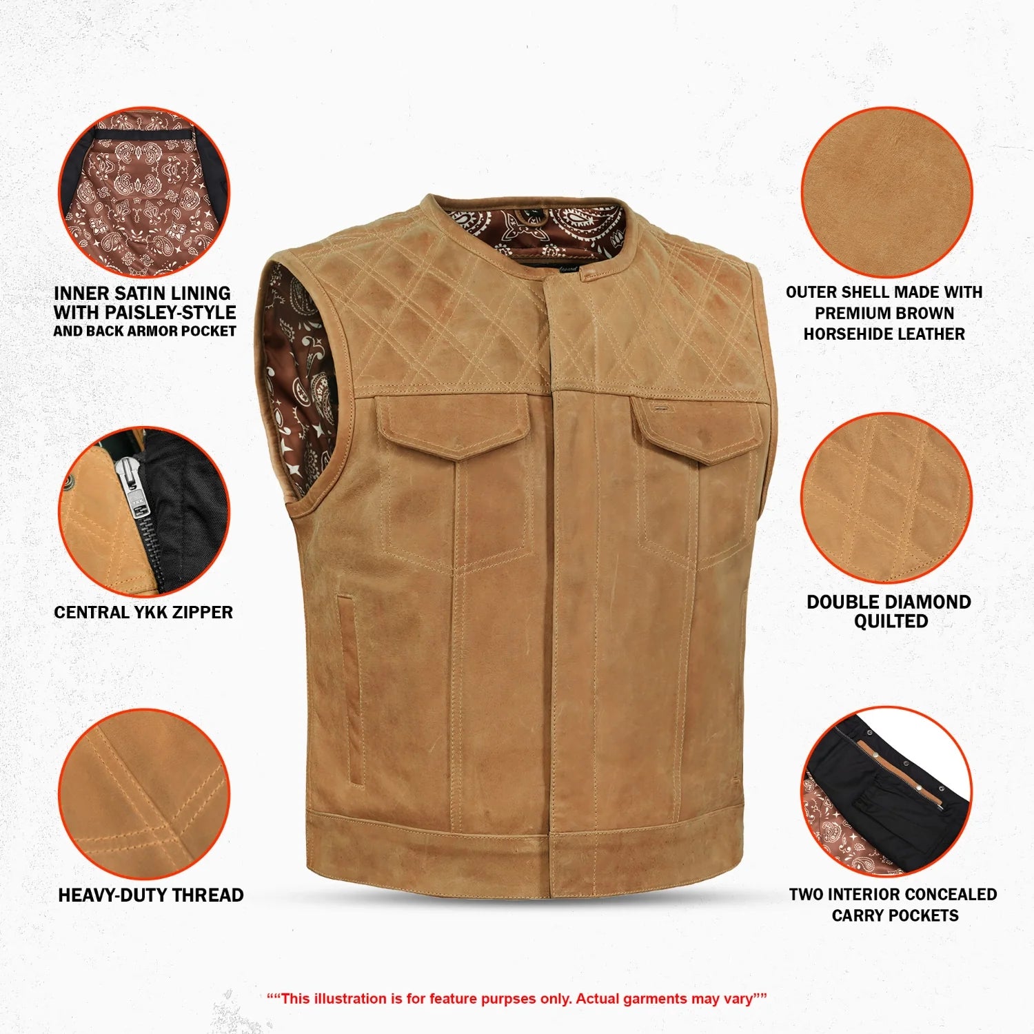 Timberline - Men’s Leather Vest