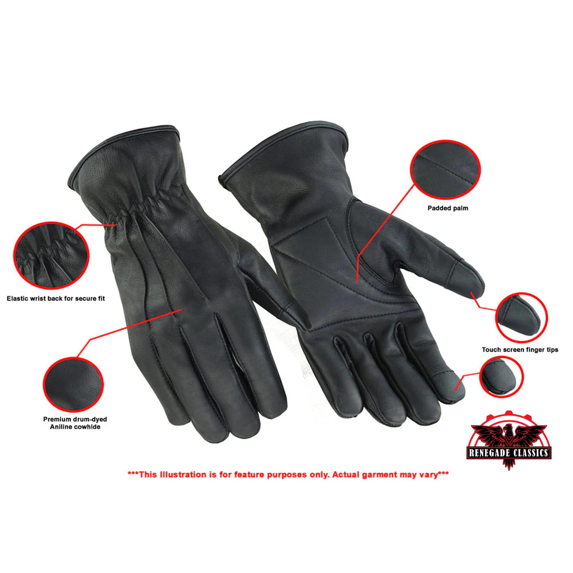 RC60 Premium Water Resistant Padded Palm Glove