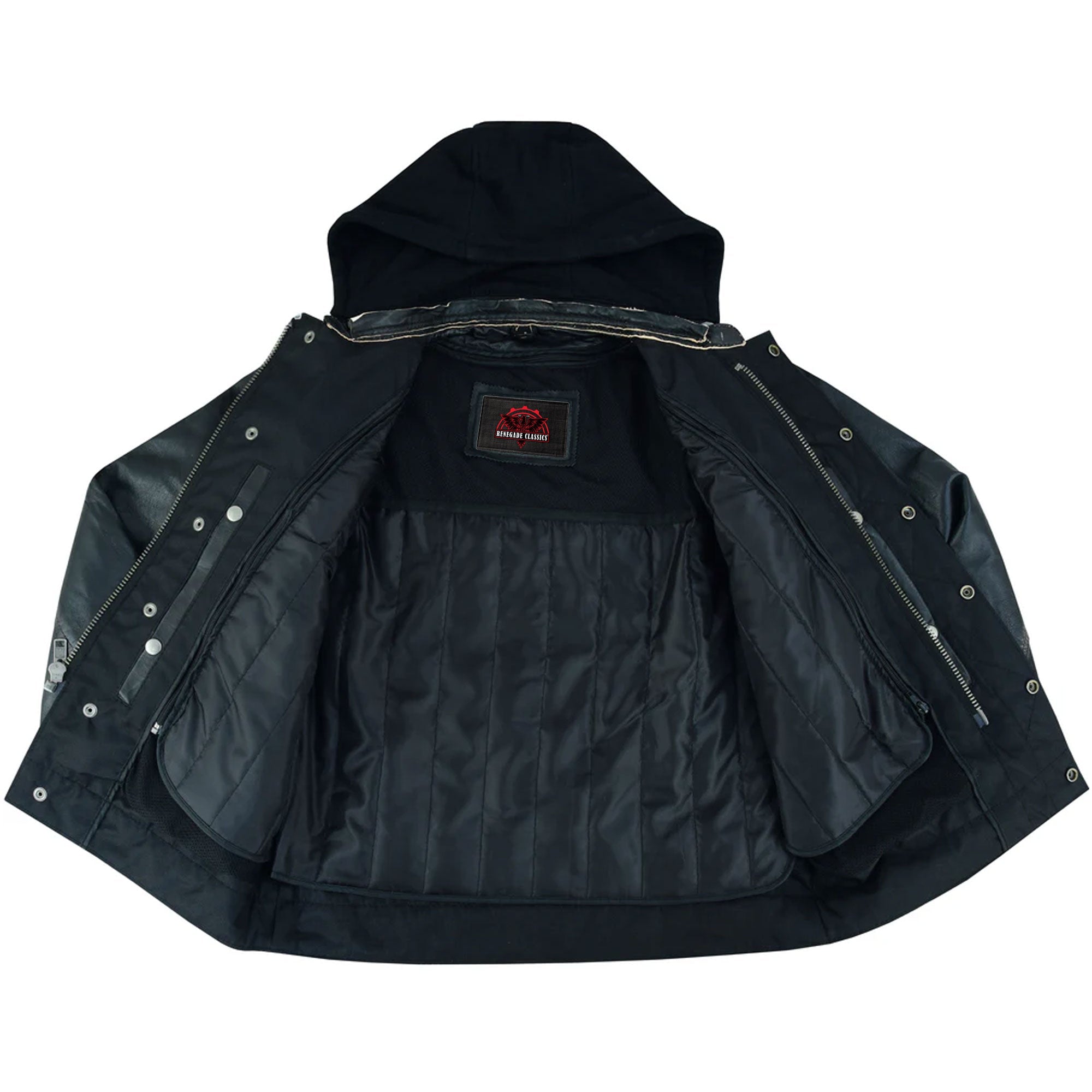 RC782 Men's Lightweight Drum Dyed Distressed Naked Lambskin Jacket