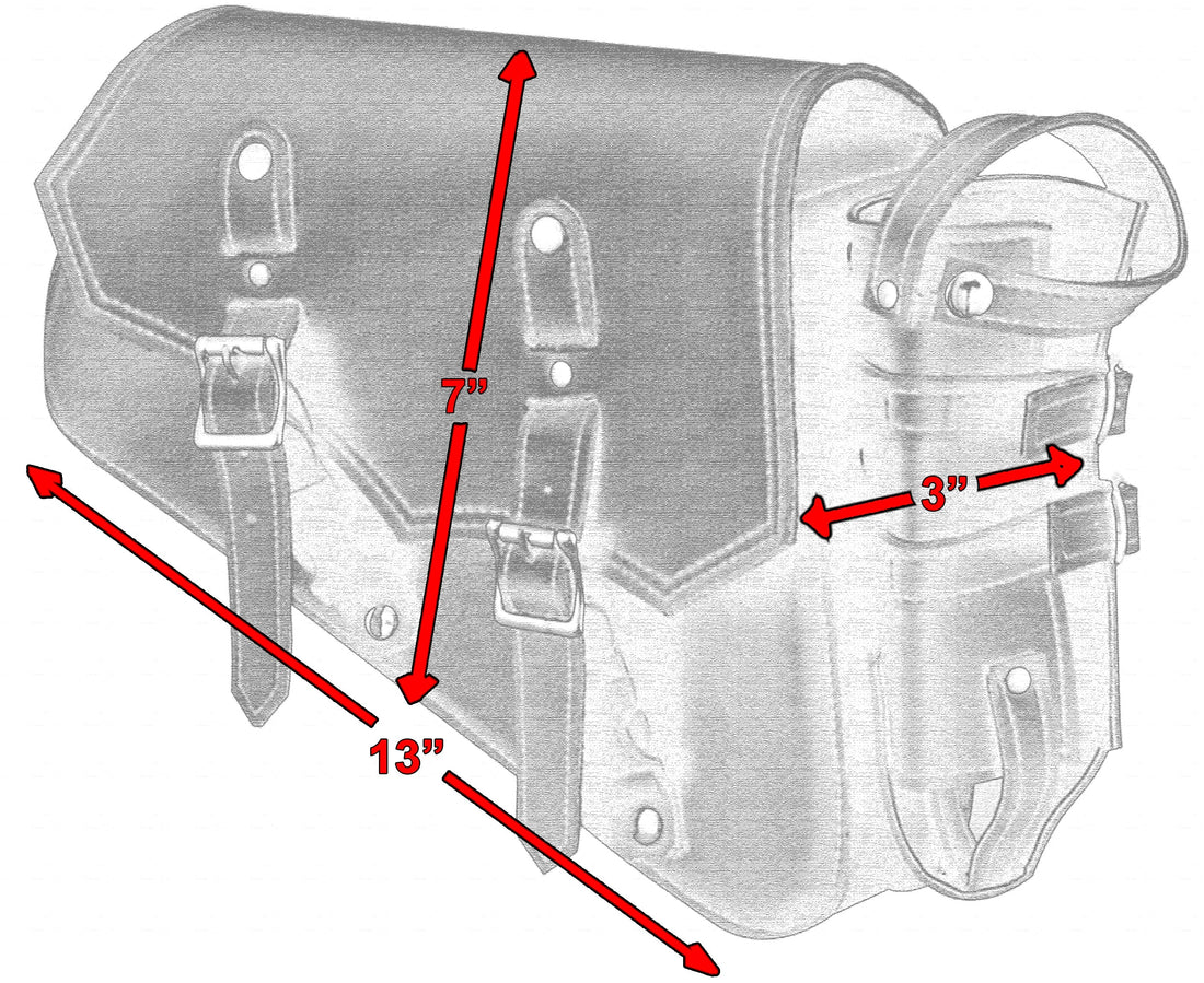 RC5011R Right Side Synthetic Leather Swing Arm Bag w/Bottle Holder