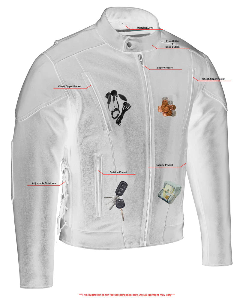 RC777 Men's Vented M/C Jacket Side Laces