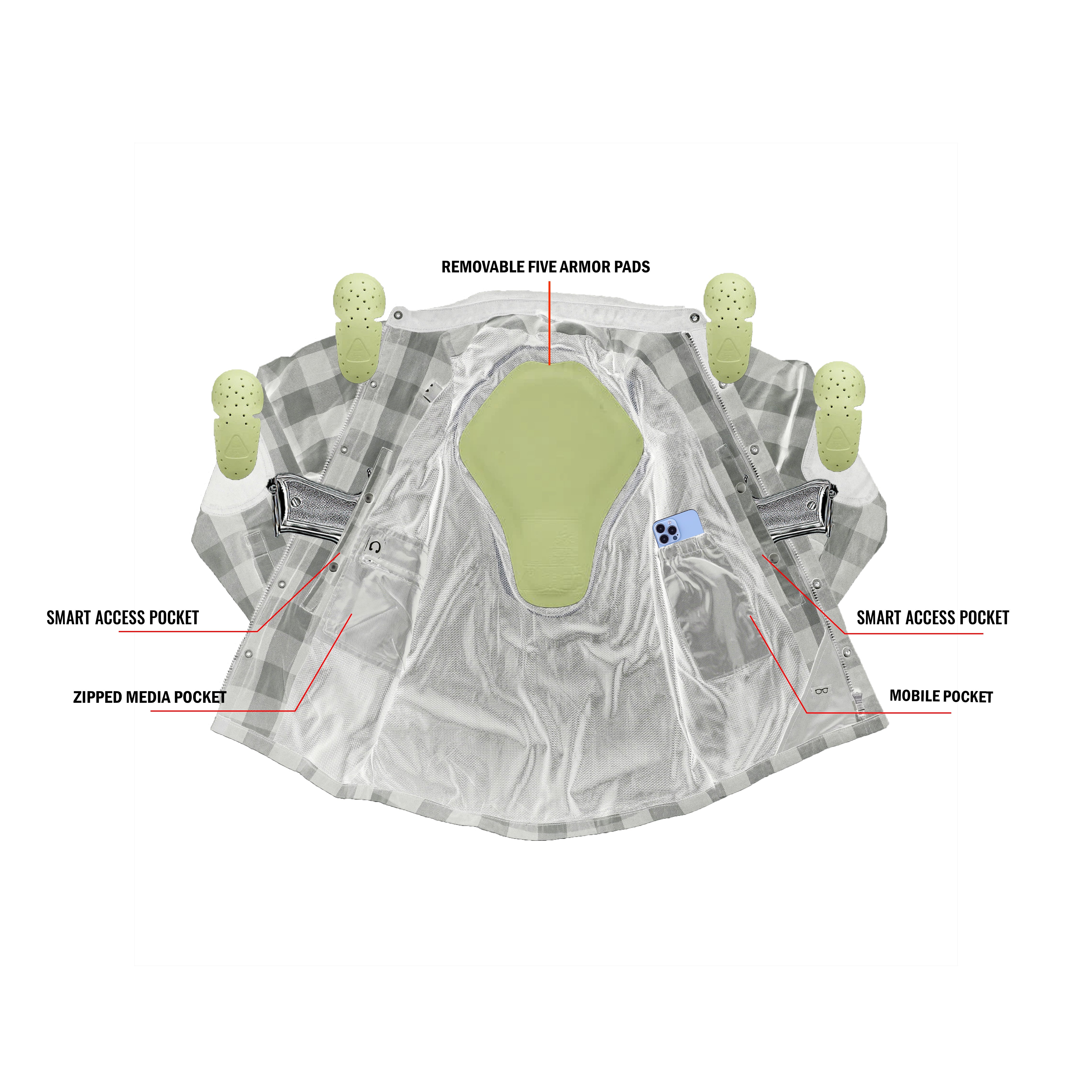 Gray Thread Men’s Flannel Shirt