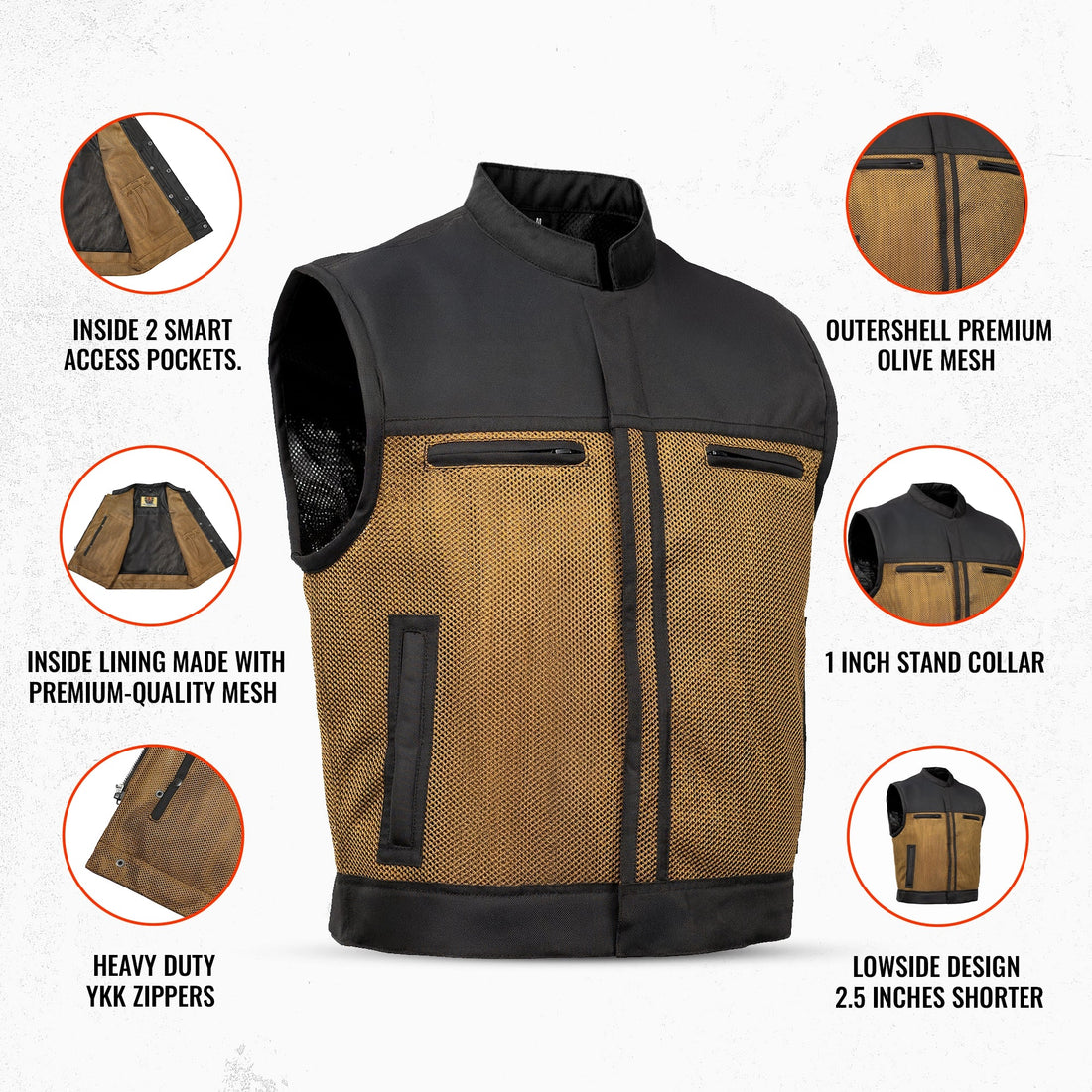 Olive Soul - Lowside Summer Spark Men’s Mesh Vest