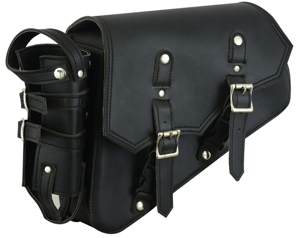 RC5011L Left Side Synthetic Leather Swing Arm Bag w/Bottle Holder