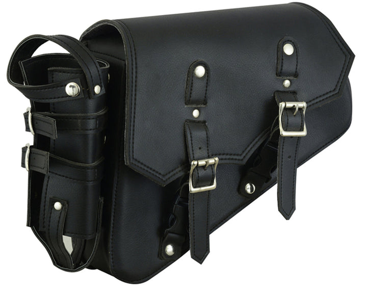 RC5011L Left Side Synthetic Leather Swing Arm Bag w/Bottle Holder