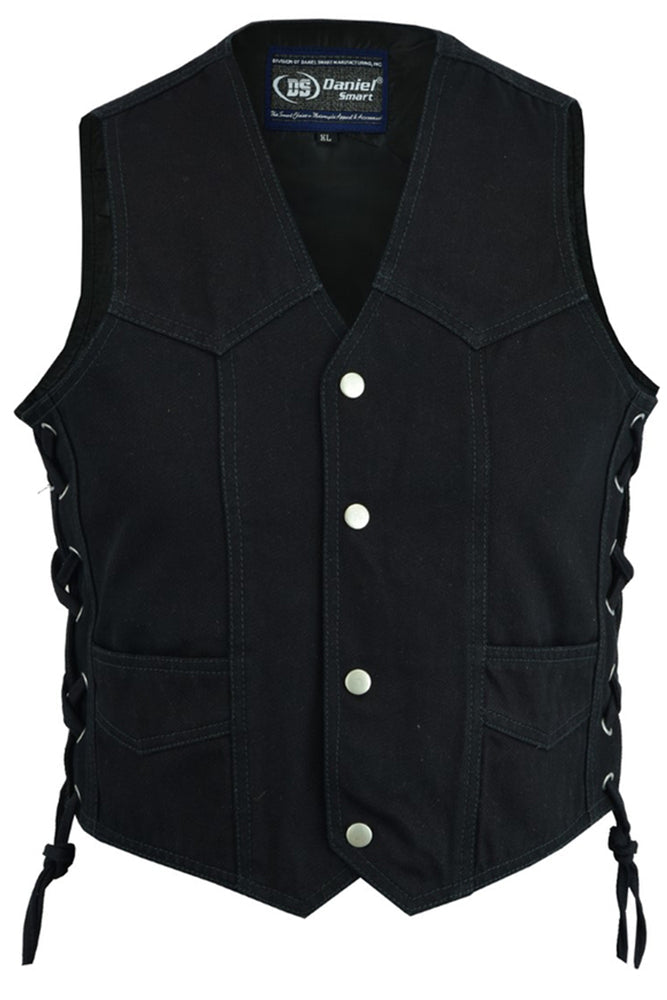 RM9726 Kid's Denim Side Lace Vest