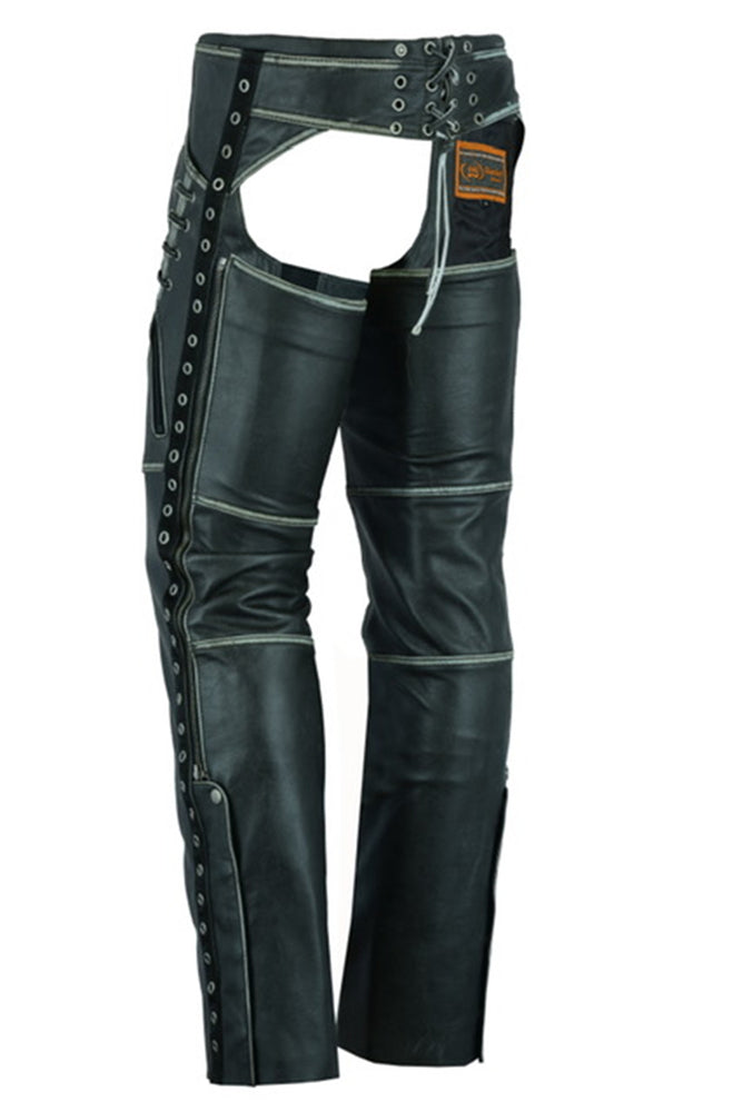 RC485V Women's Gray Stylish Lightweight Hip Set Chaps