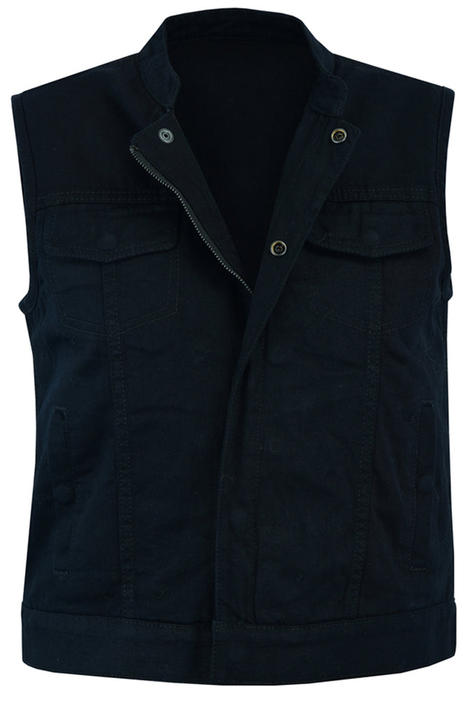 RM987 Women's Advance Black Construction Denim Vest