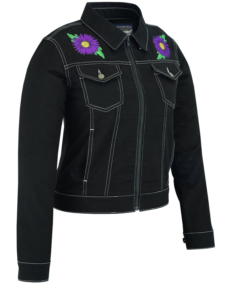 RM949 Women's Daisy Black Denim Jacket