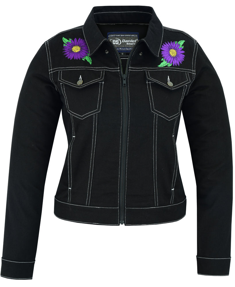 RM949 Women's Daisy Black Denim Jacket