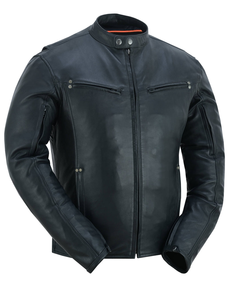RC742 Men's Lightweight Drum Dyed Naked Lambskin Jacket