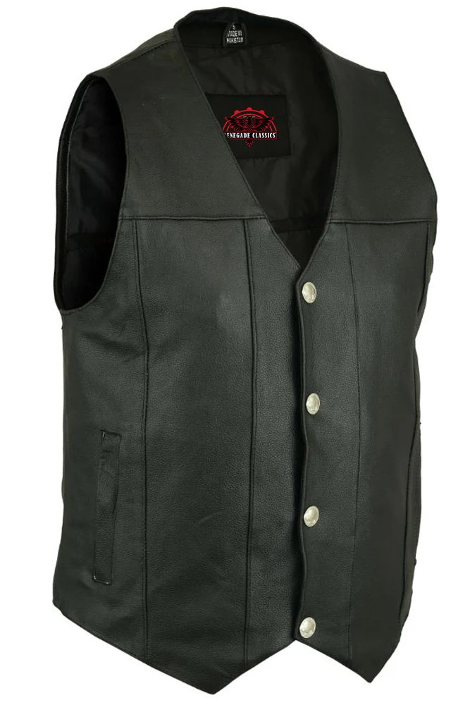 RC141 Men's Single Back Panel Concealed Carry Vest (Buffalo Nickel Sn