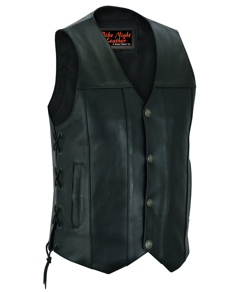 RC142 Men's Single Back Panel Concealed Carry Vest (Buffalo Nickel Head Snaps)