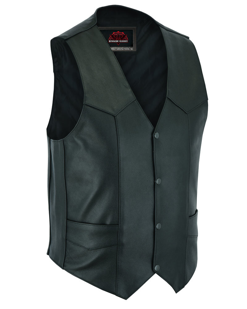 RC104 Men's Plain Side Economy Vest