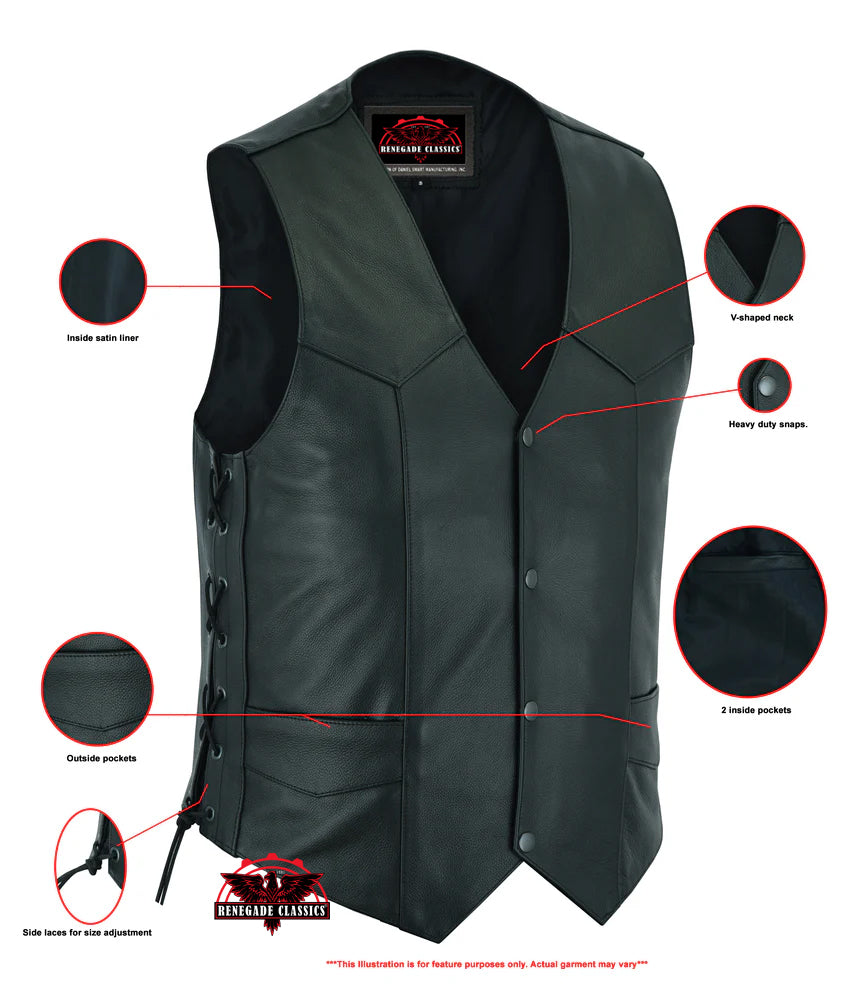 RC106 Men's Side Lace Economy Vest