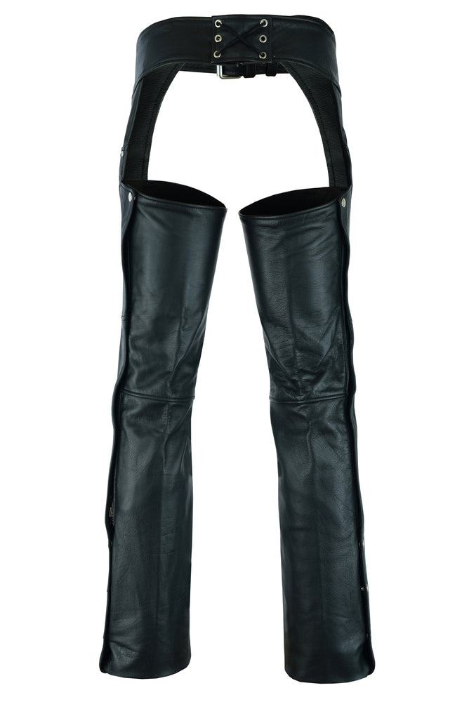 RC447TALL Tall Classic Leather Chaps with Jeans Pockets