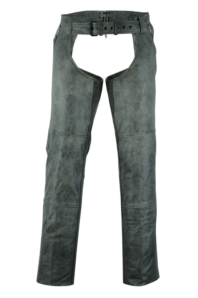 RC413 Unisex Double Deep Pocket Thermal Lined Chaps - GRAY