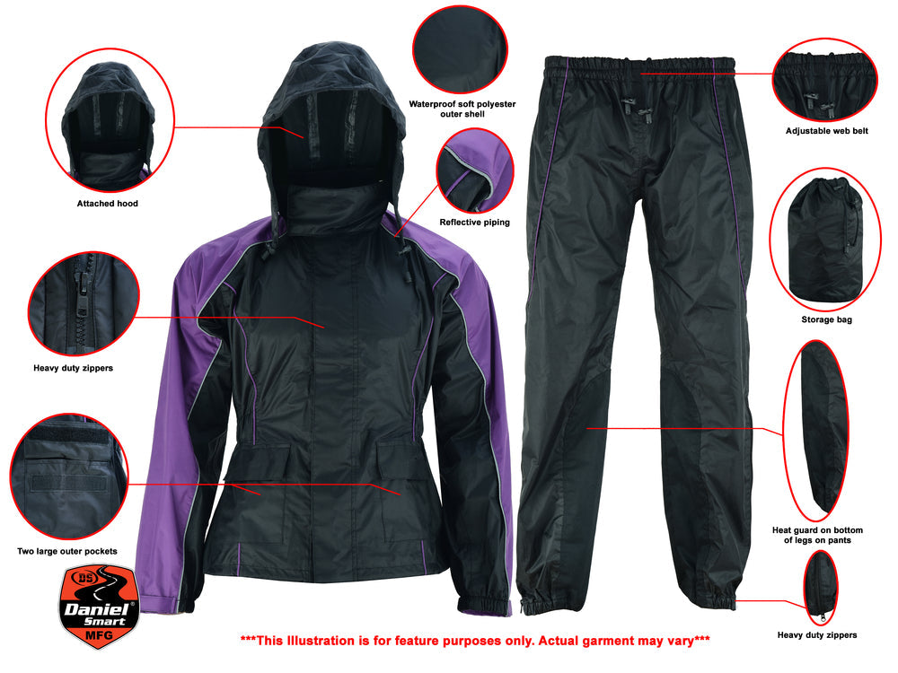 RC575PU Women's Rain Suit (Purple)