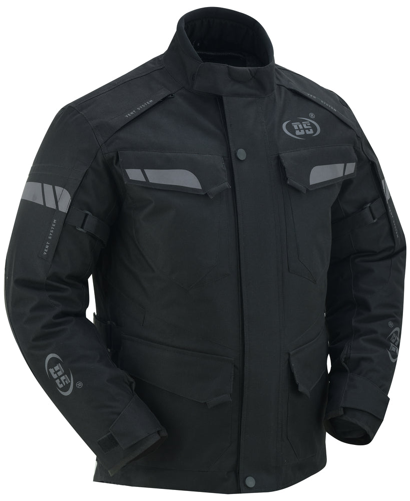 RC4615 Advance Touring Textile Motorcycle Jacket for Men - Black