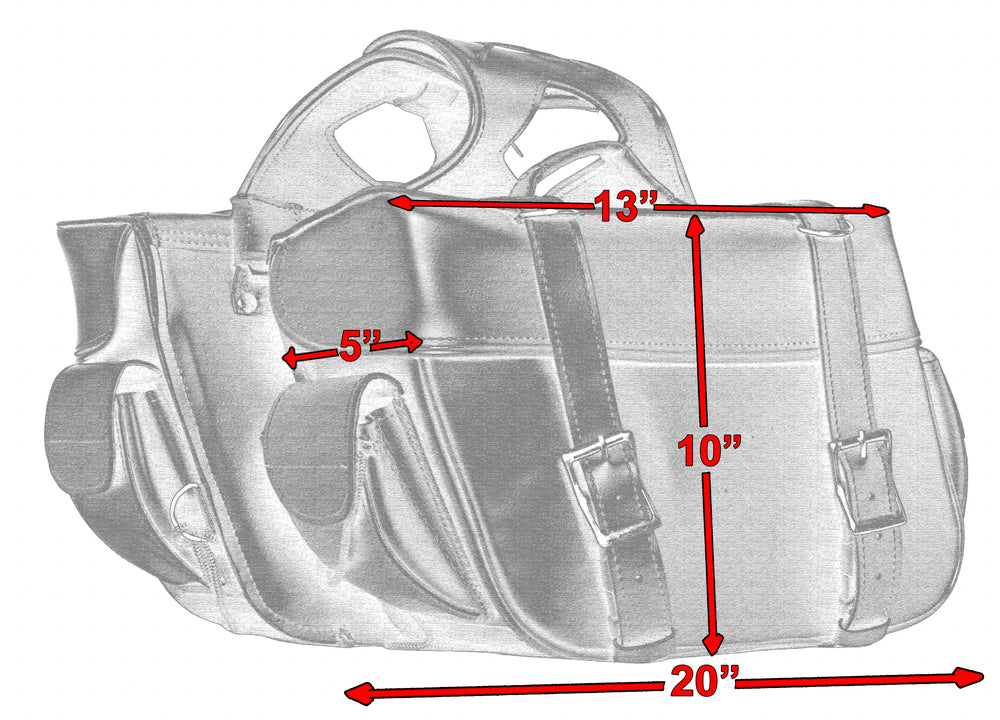 RC312 Two Strap Saddle Bag