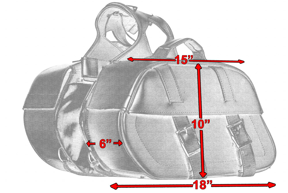 RC342 Two Strap Saddle Bag