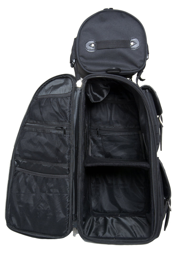 RC391S Updated Touring Sissy Bar Bag w/ Studs