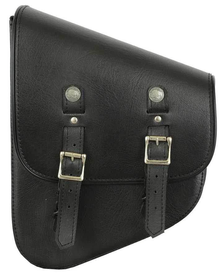 RC4010L Left Side Premium Leather Swing Arm Bag W/ Buffalo Snaps