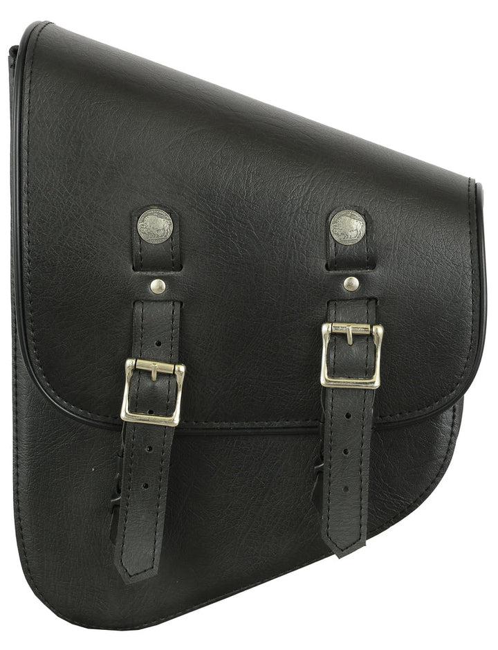 RC5010L Left Side Synthetic Leather Swing Arm Bag W/ Buffalo Snaps