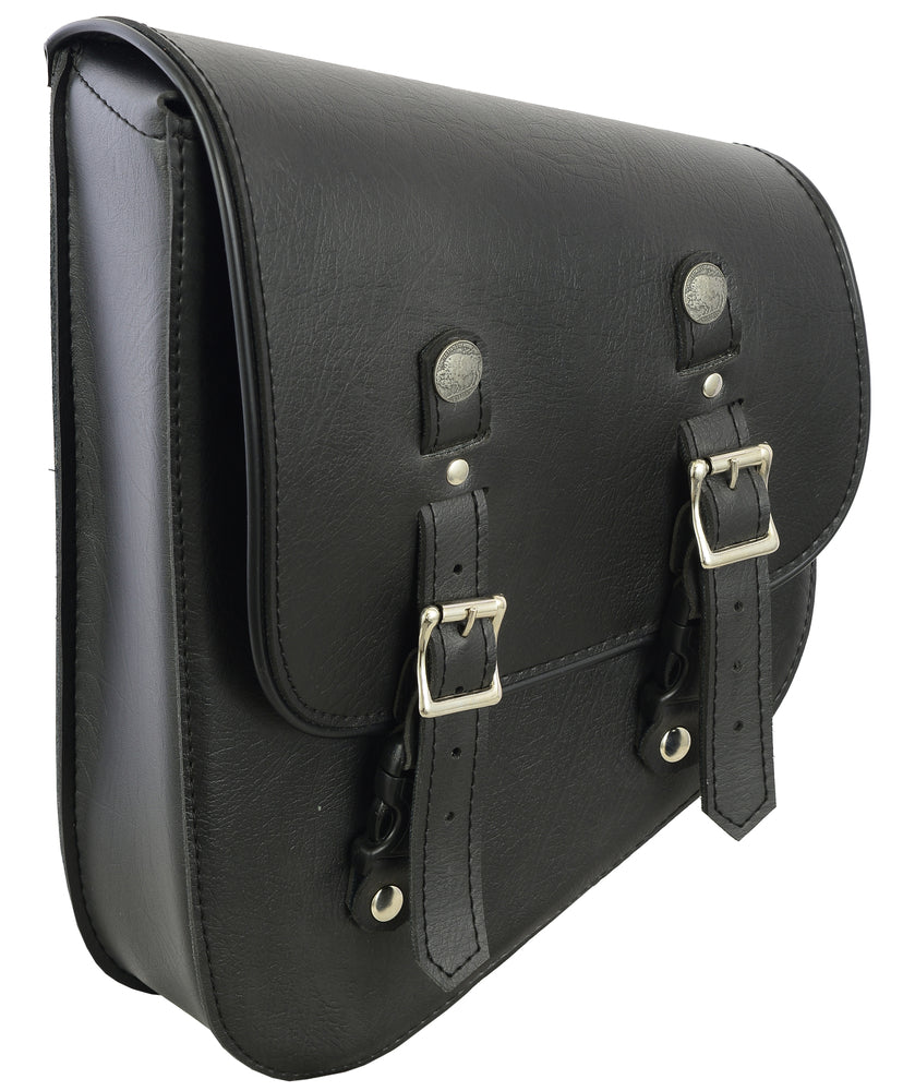 RC5010L Left Side Synthetic Leather Swing Arm Bag W/ Buffalo Snaps