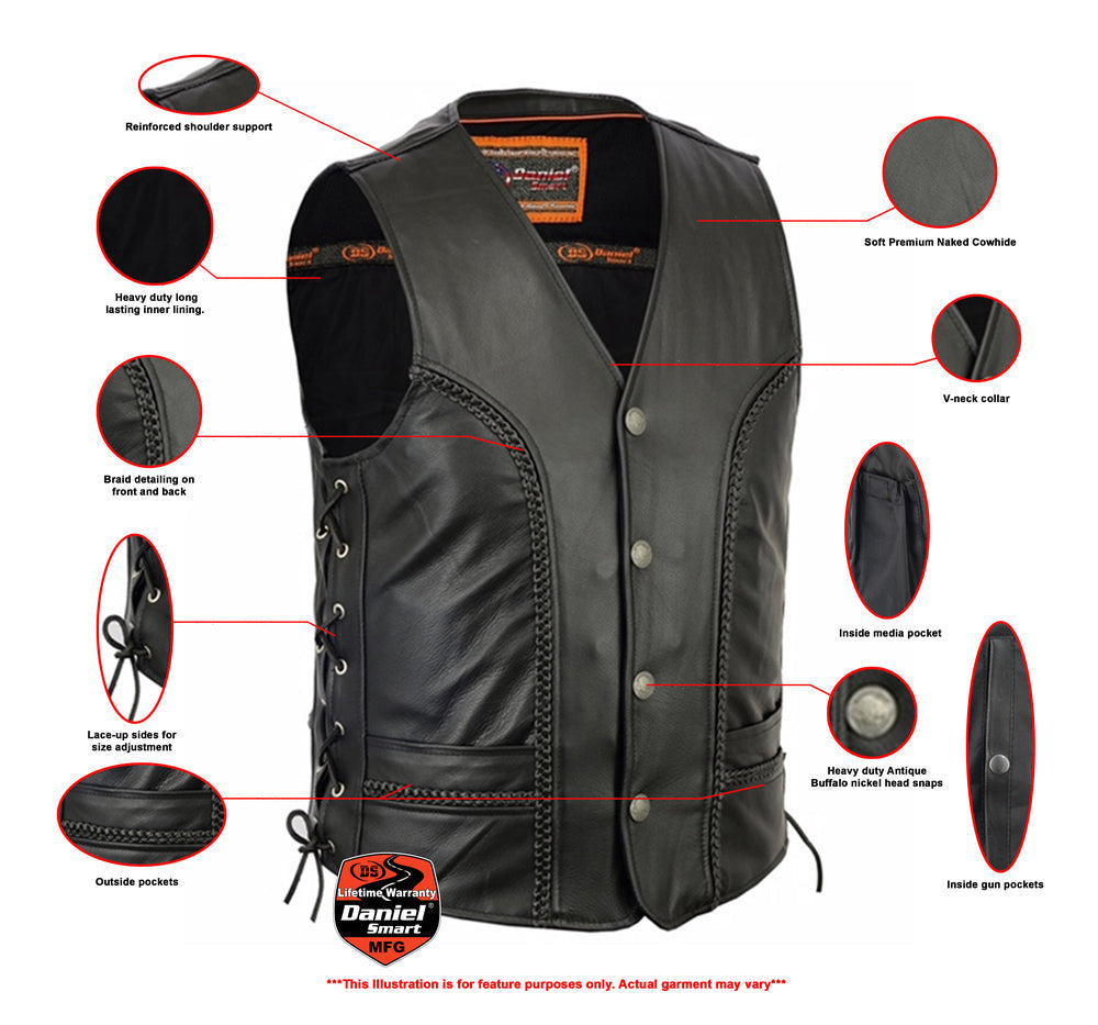 RC131 Men's Braided Vest