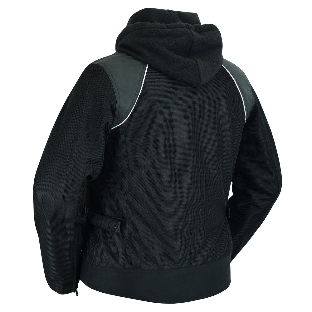 RC867 Women's Mesh 3-in-1 Riding Jacket (Black/Black Tone Reflective)