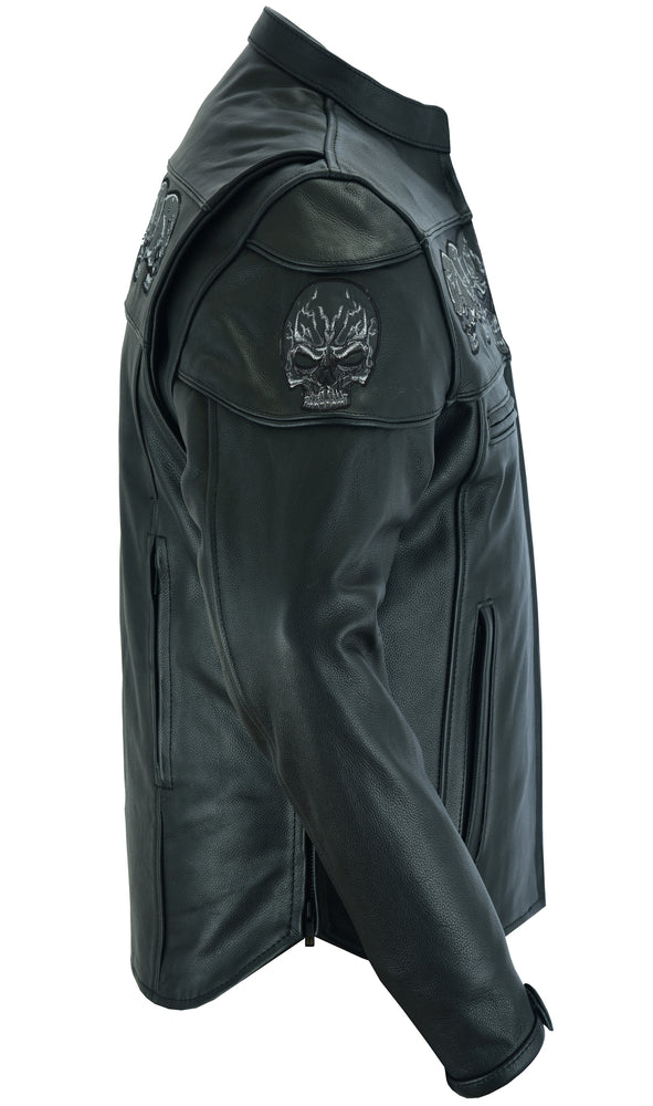 RC700 Men's Scooter Jacket w/Reflective Skulls