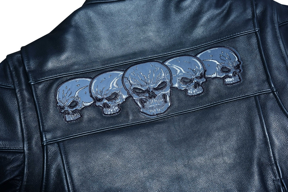 RC700 Men's Scooter Jacket w/Reflective Skulls