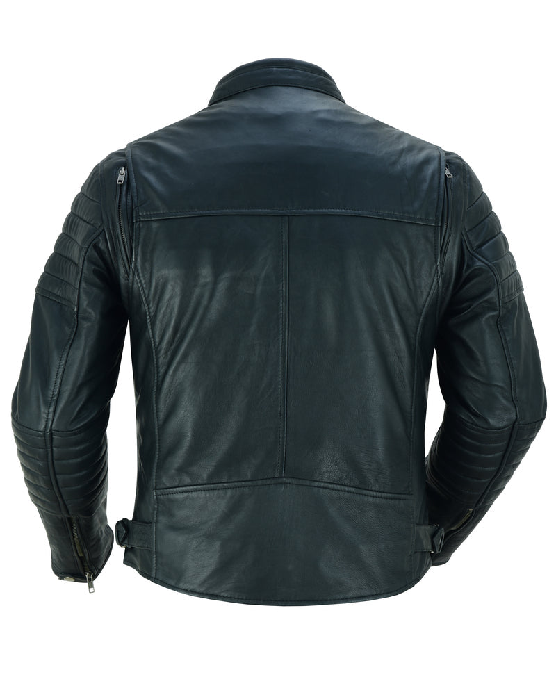 RC757 Men's Lightweight Drum Dyed Naked Lambskin Crossover Scooter Ja