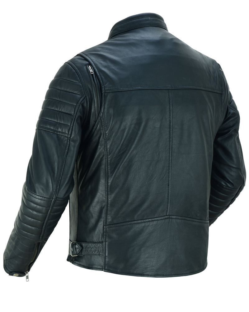 RC757 Men's Lightweight Drum Dyed Naked Lambskin Crossover Scooter Ja