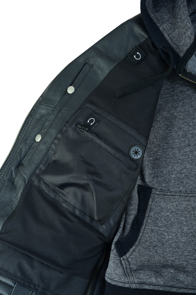 RC877 Women's M/C Jacket with Rub-Off Finish