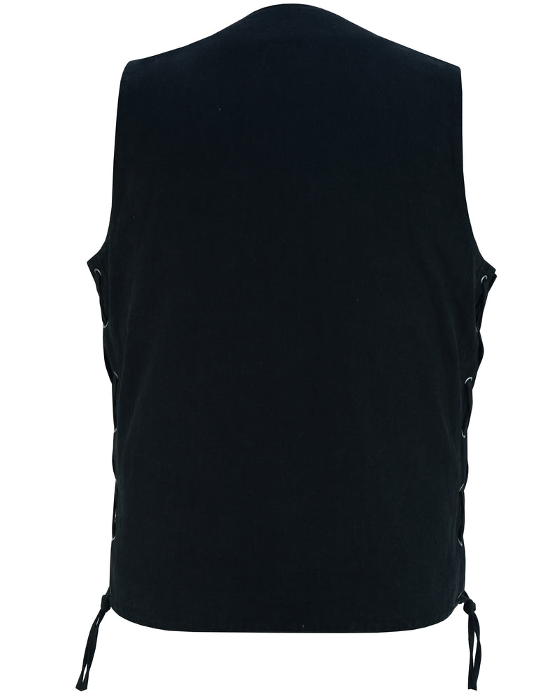 RM914TALL Men's Ten Pocket Denim Utility Vest - TALL
