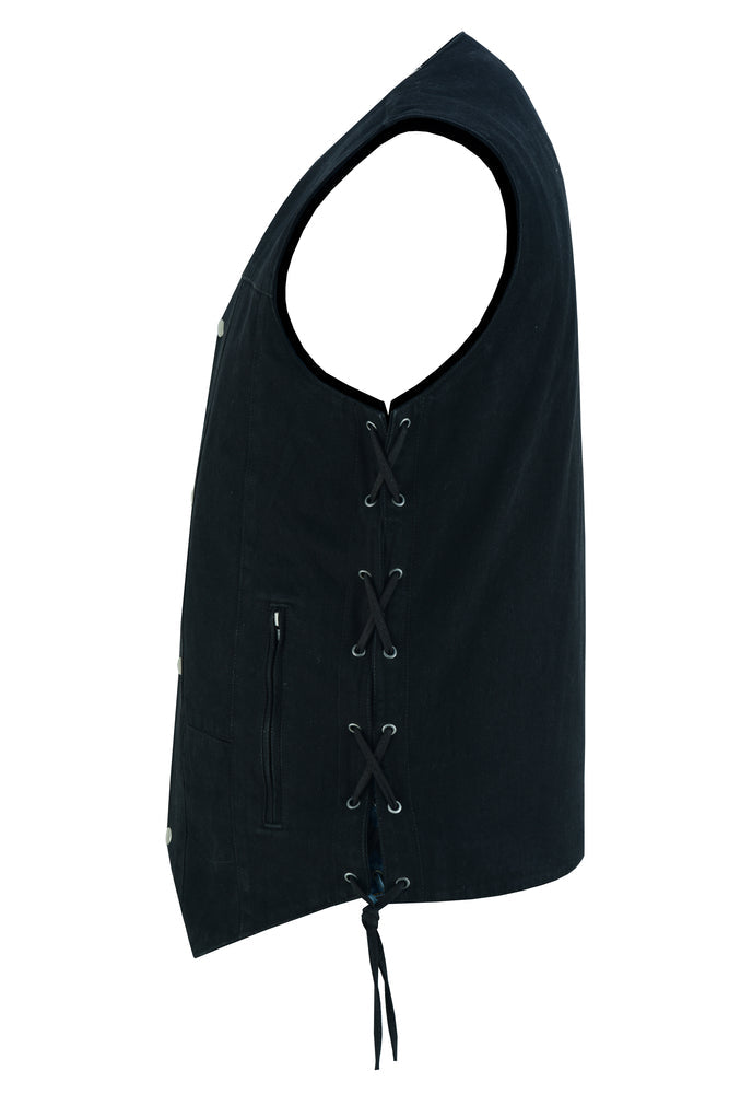 RM914TALL Men's Ten Pocket Denim Utility Vest - TALL