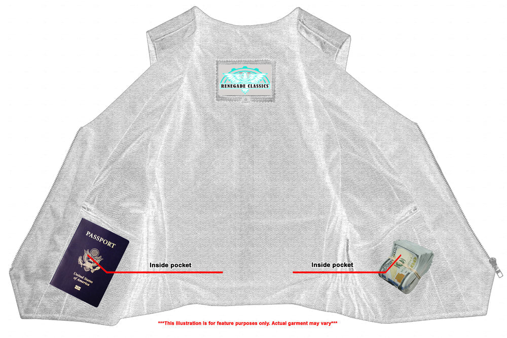 RC238 Women's Stylish Lightweight Zipper Front Vest