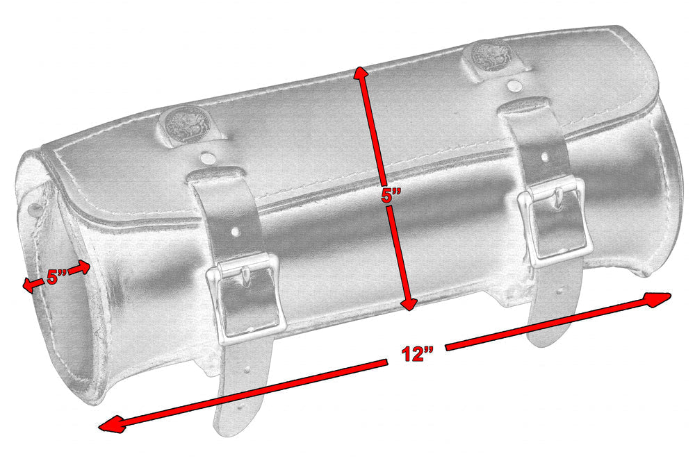 RC4001 Premium Large Leather Round Tool Bag