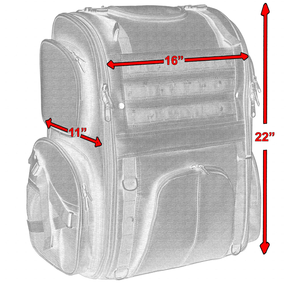 RC376 Modernized Sissy Bar Bag