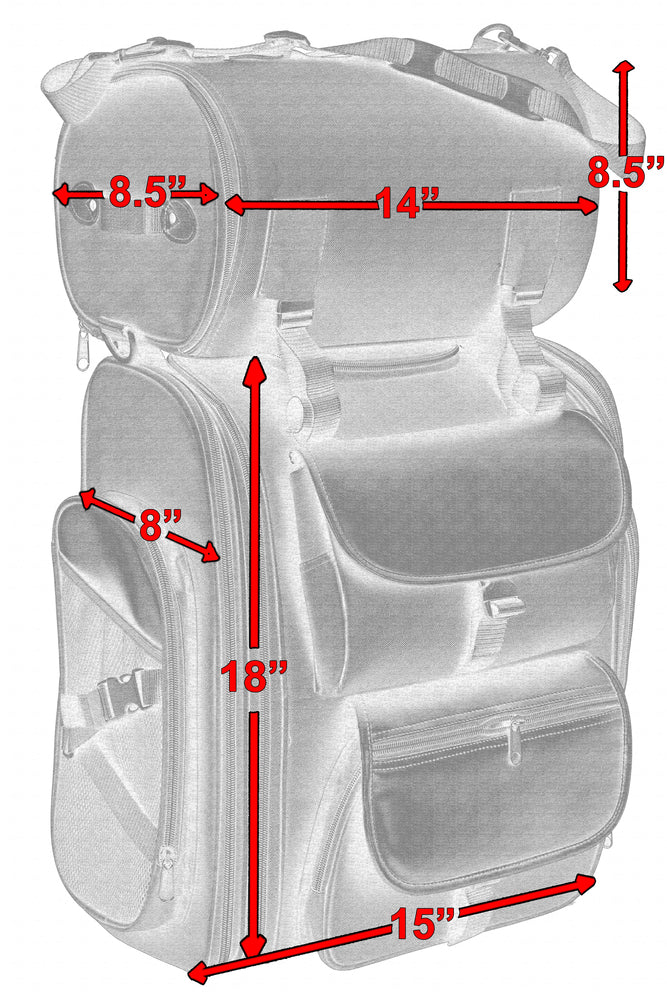 RC392 Updated Touring Sissy Bar Bag