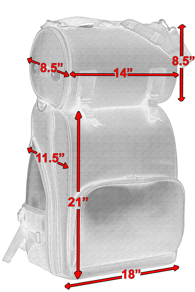 RC393 Updated Touring Sissy Bar Bag