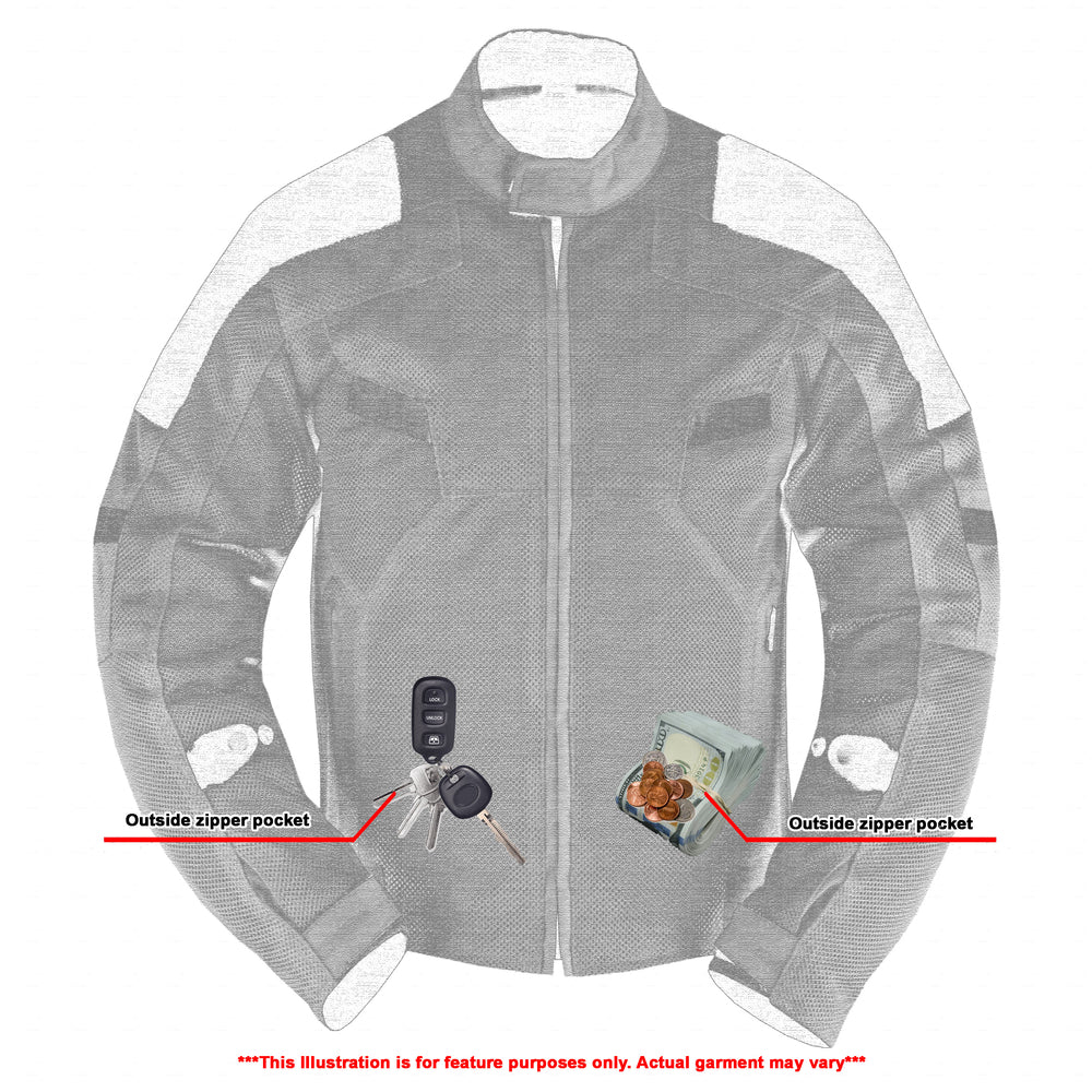 RC765 Men's Performance Mesh Jacket - High Vis