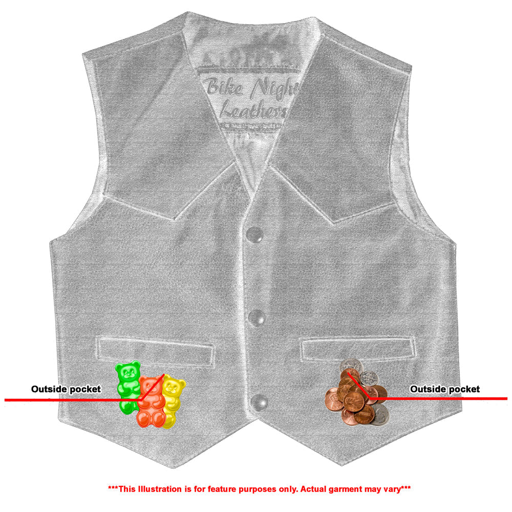 RC1744 Toddler Traditional Style Plain Side Vest